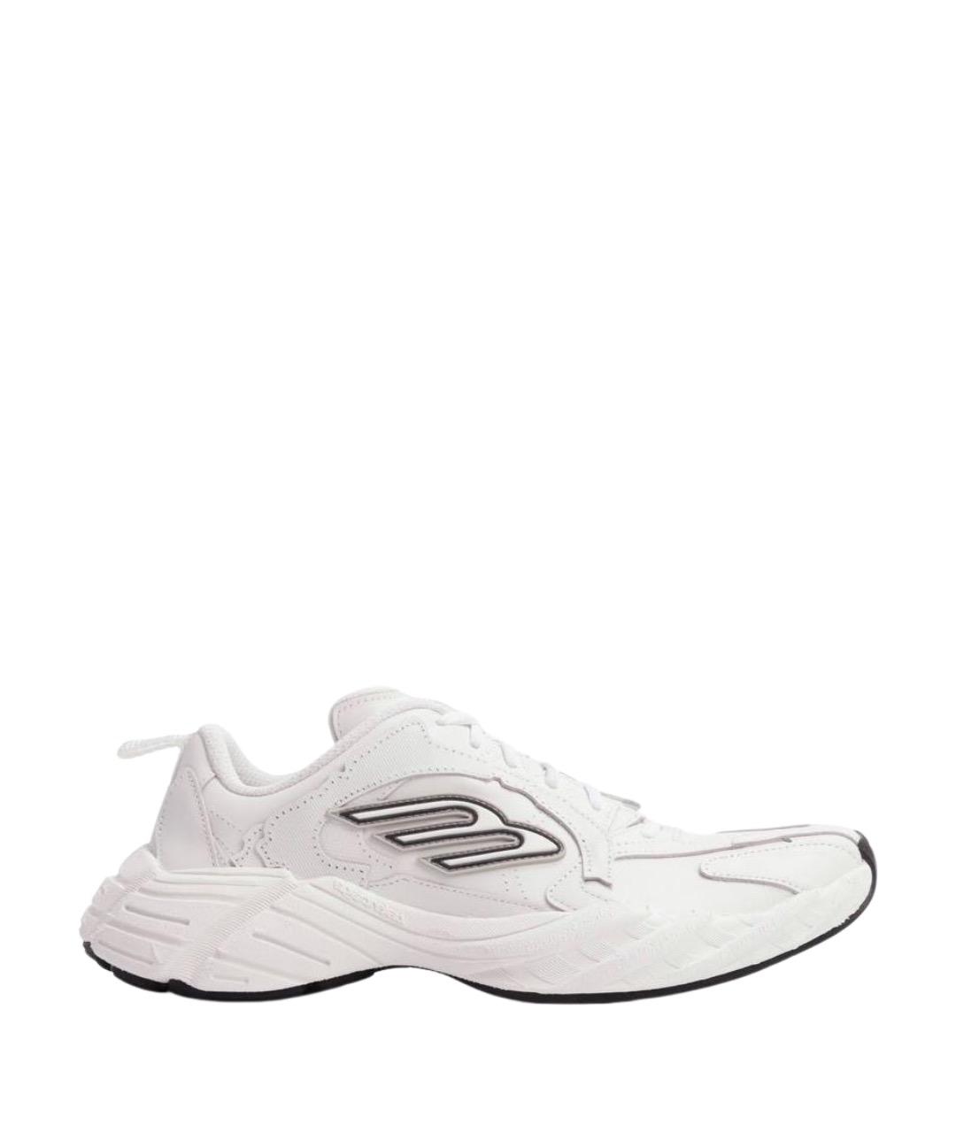 BALENCIAGA Белые кожаные кроссовки, фото 1