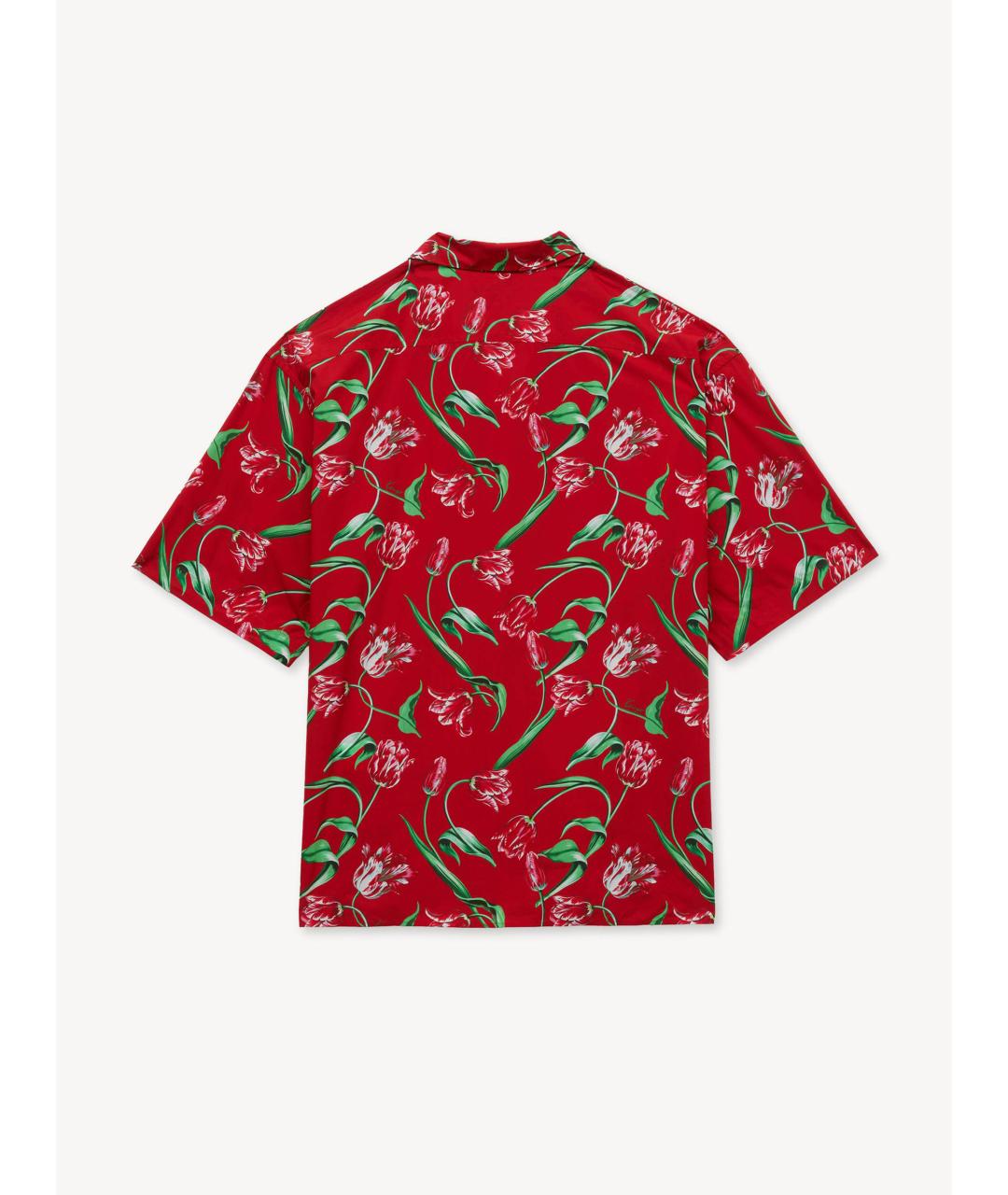 KENZO Красная хлопковая кэжуал рубашка, фото 6
