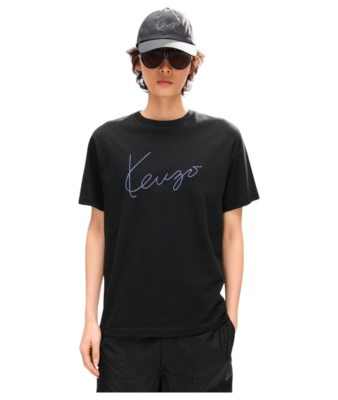 KENZO Черная футболка, фото 2
