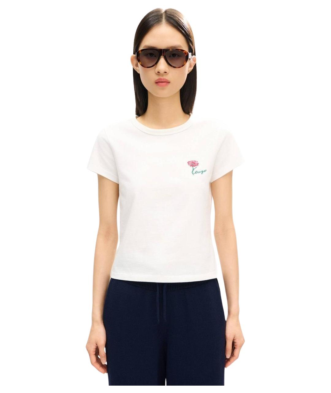KENZO Белая футболка, фото 2
