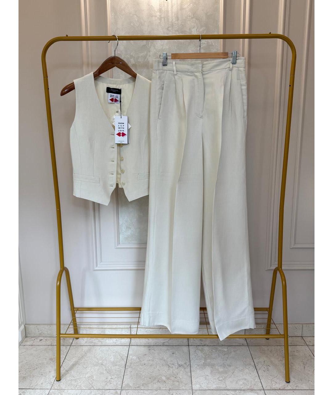 WEEKEND MAX MARA Белый костюм с брюками, фото 3