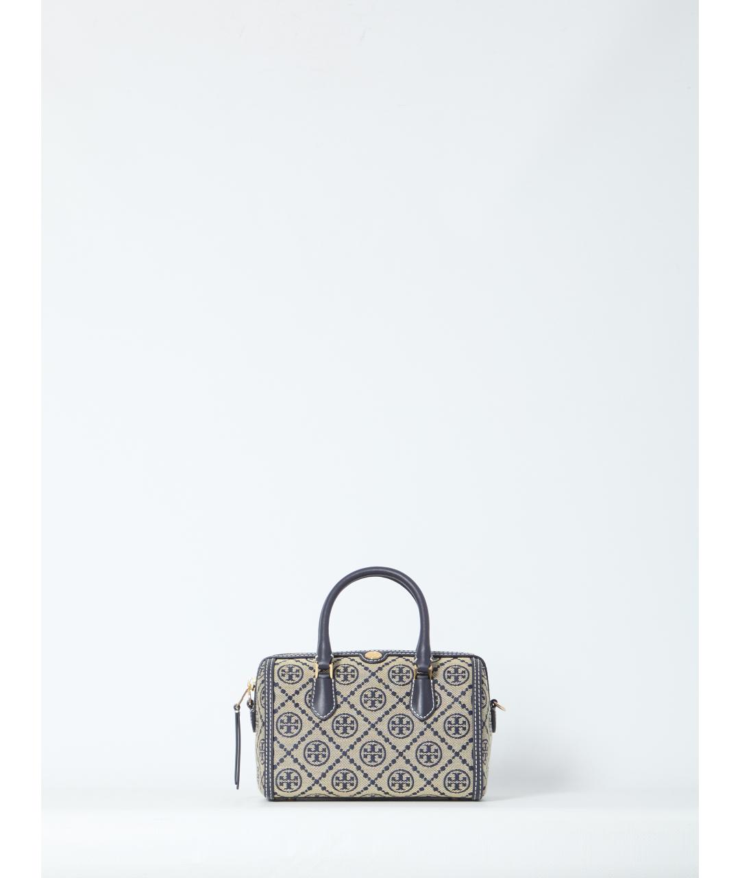 TORY BURCH Синяя хлопковая сумка через плечо, фото 2