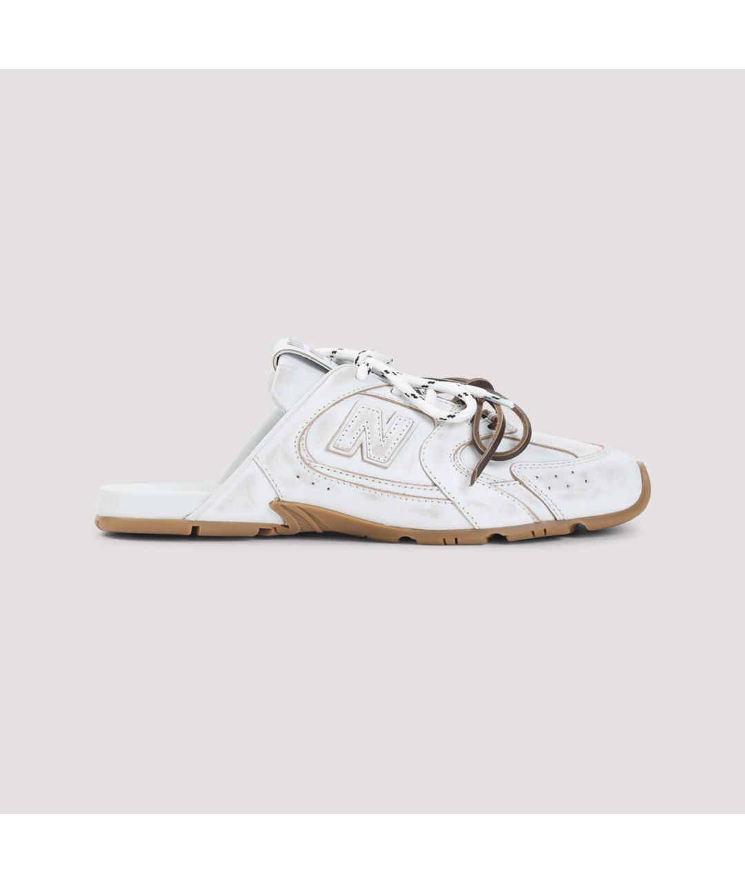 MIU MIU Белые кожаные мюли, фото 2