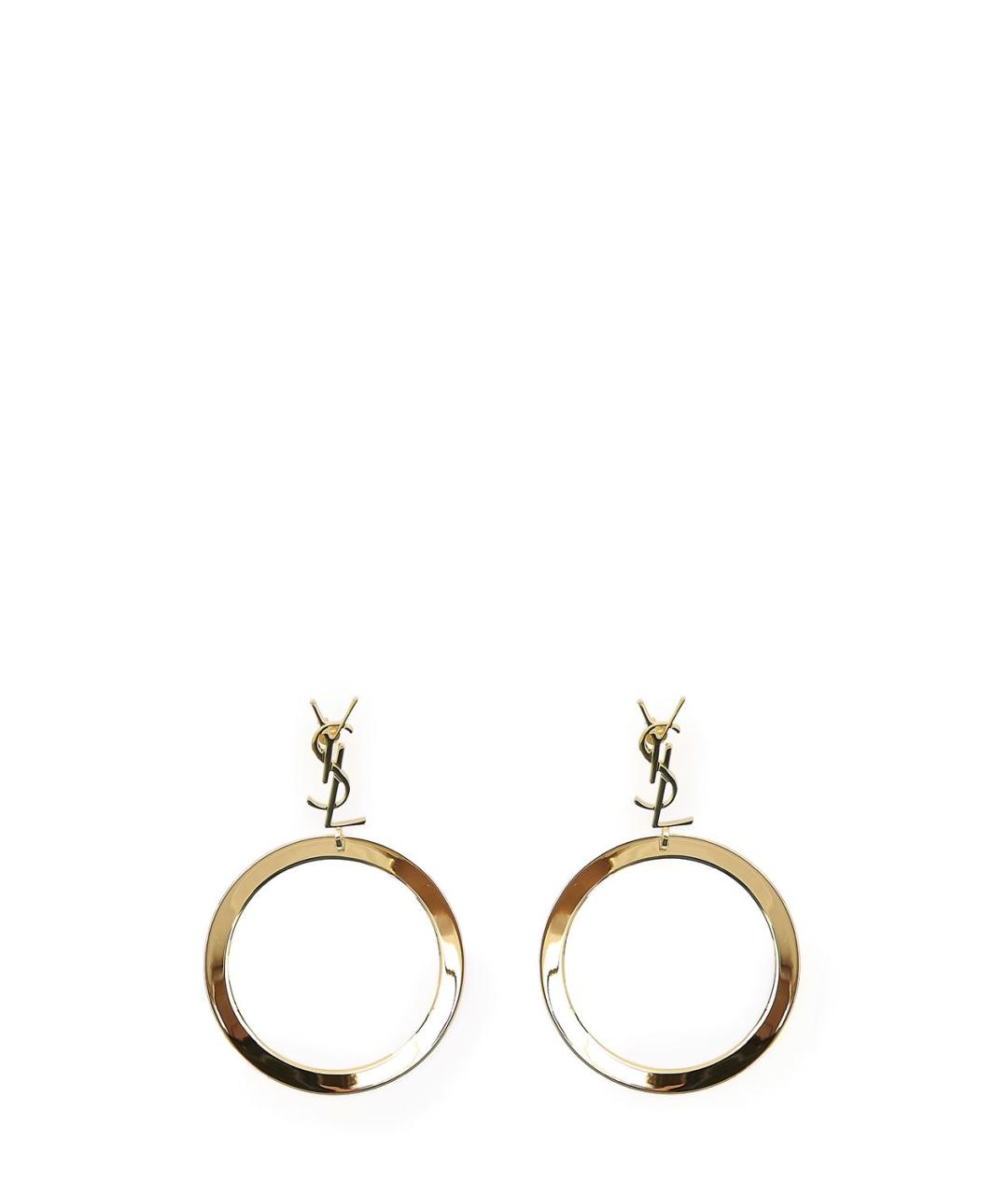 SAINT LAURENT Золотые серьги, фото 1