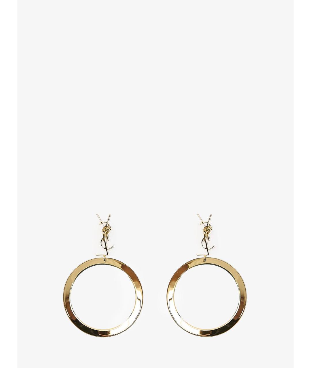 SAINT LAURENT Золотые серьги, фото 3