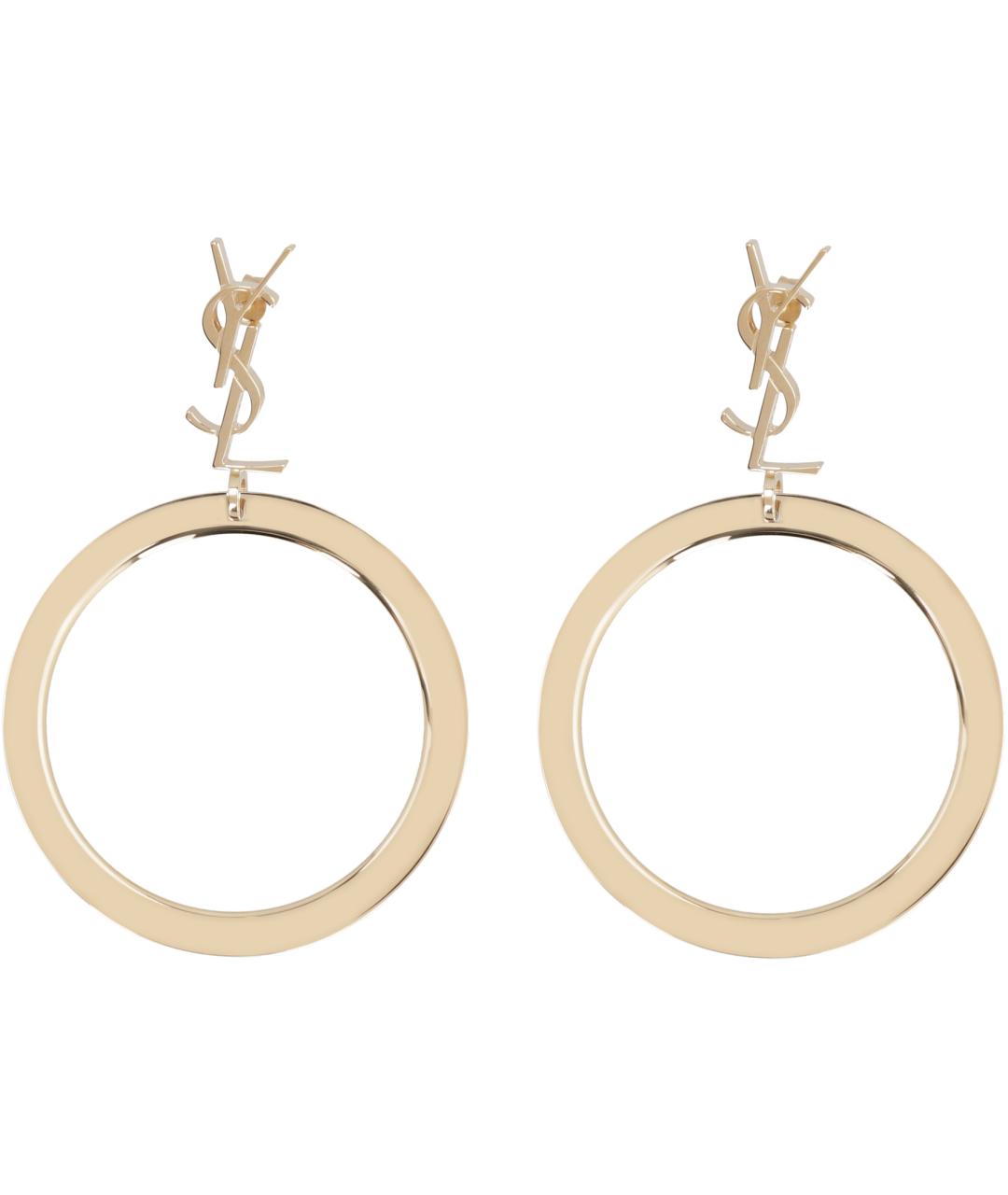 SAINT LAURENT Золотые серьги, фото 2