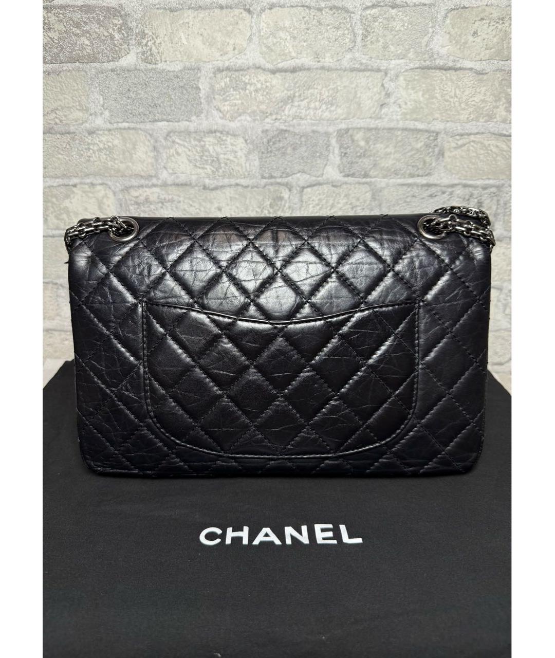 CHANEL Черная кожаная сумка через плечо, фото 4