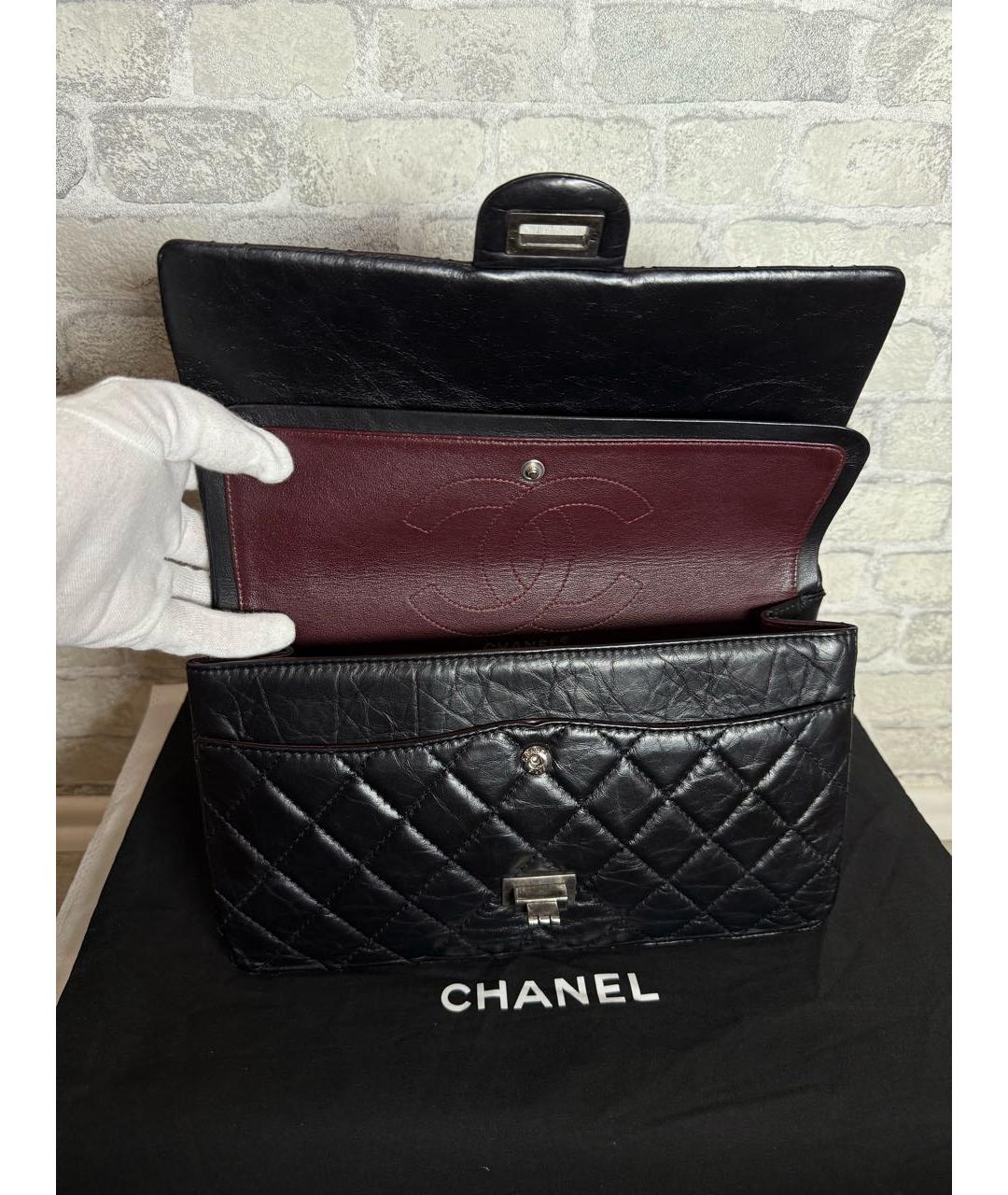 CHANEL Черная кожаная сумка через плечо, фото 7