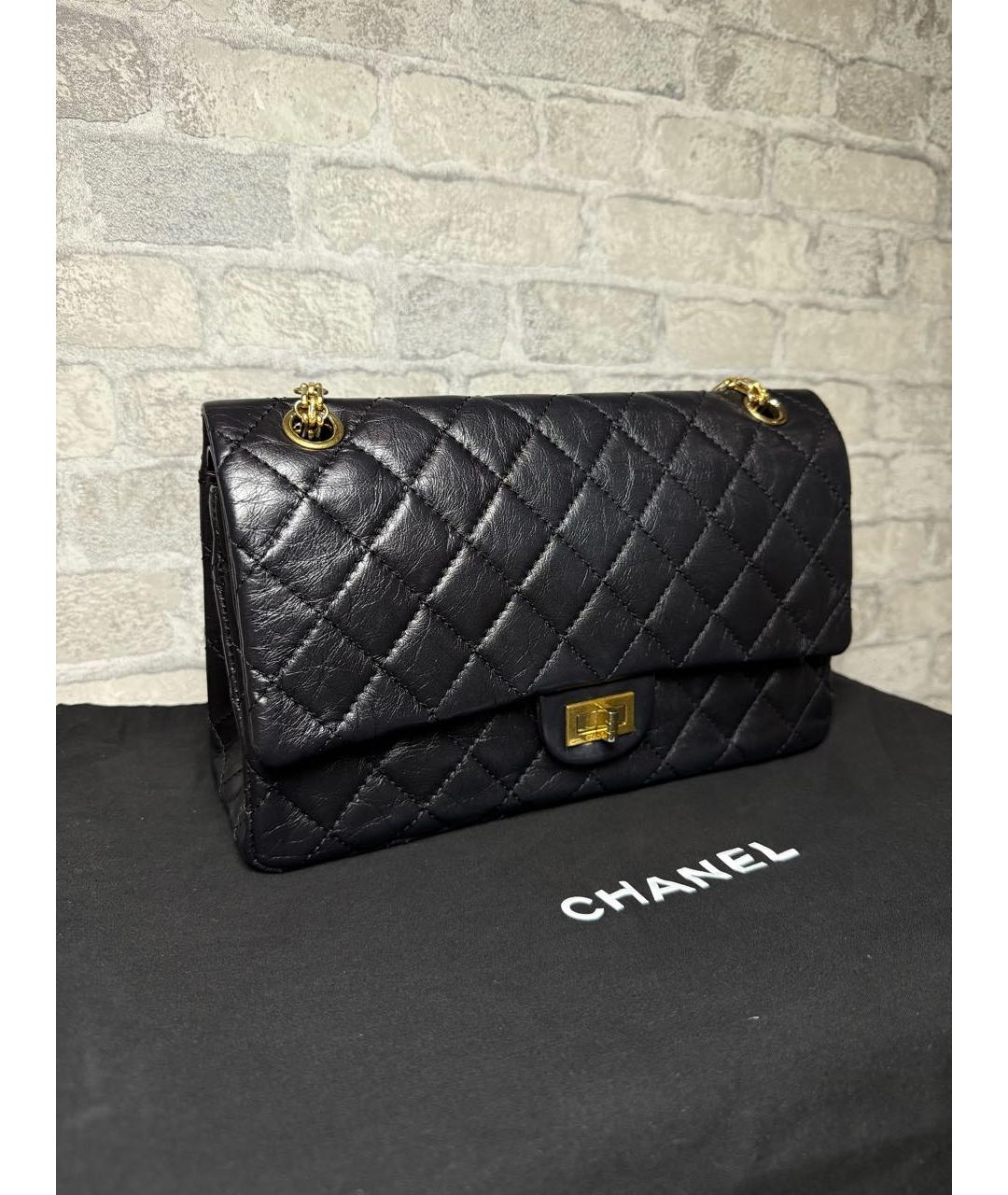 CHANEL Черная кожаная сумка через плечо, фото 2