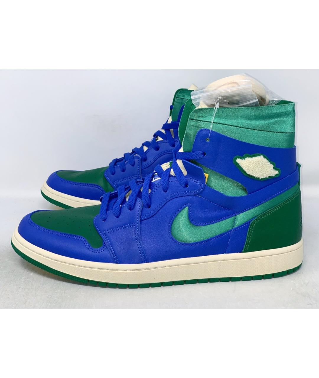 NIKE Синие кожаные кроссовки, фото 3