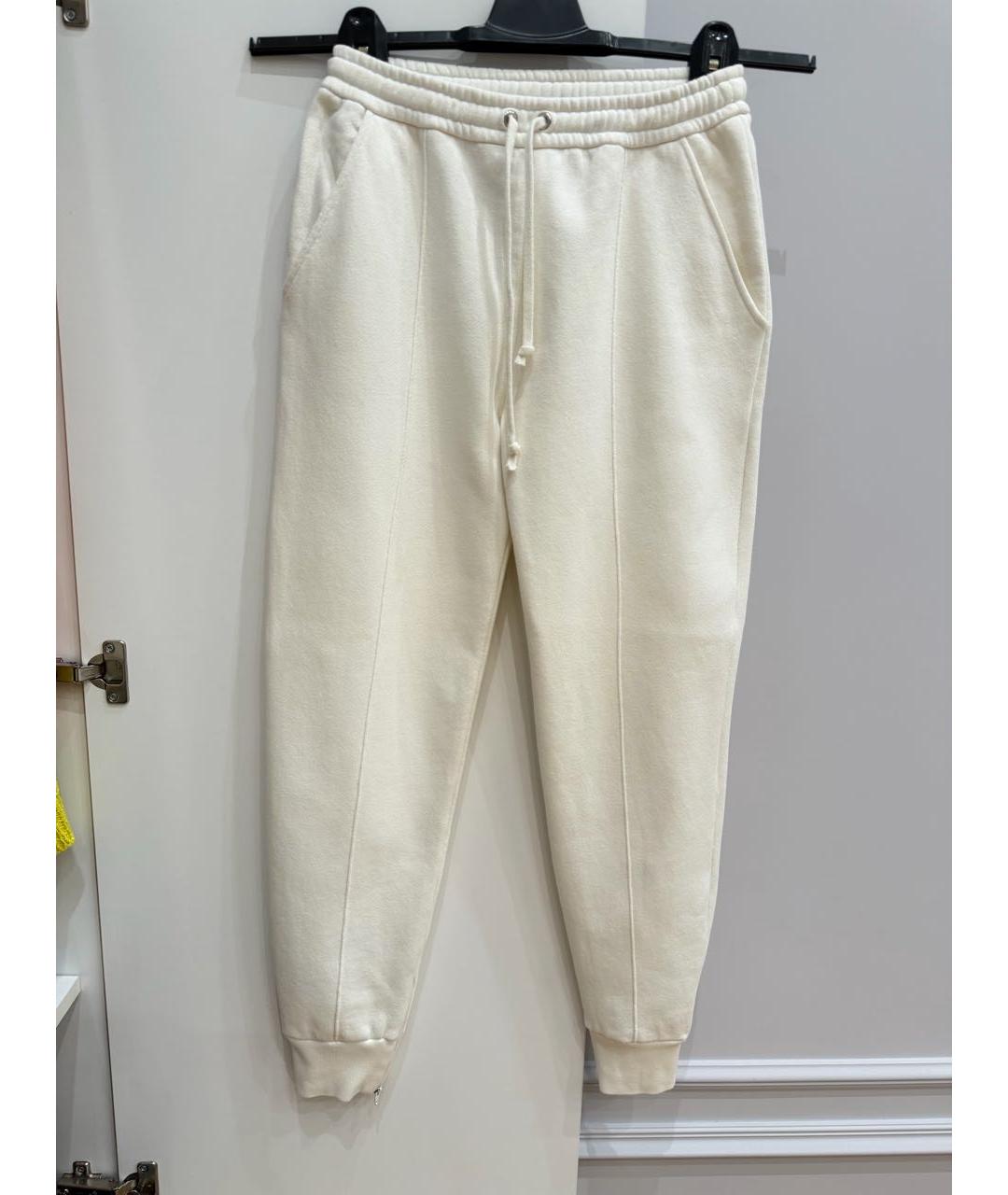 GUCCI Белые хлопковые спортивные брюки и шорты, фото 9