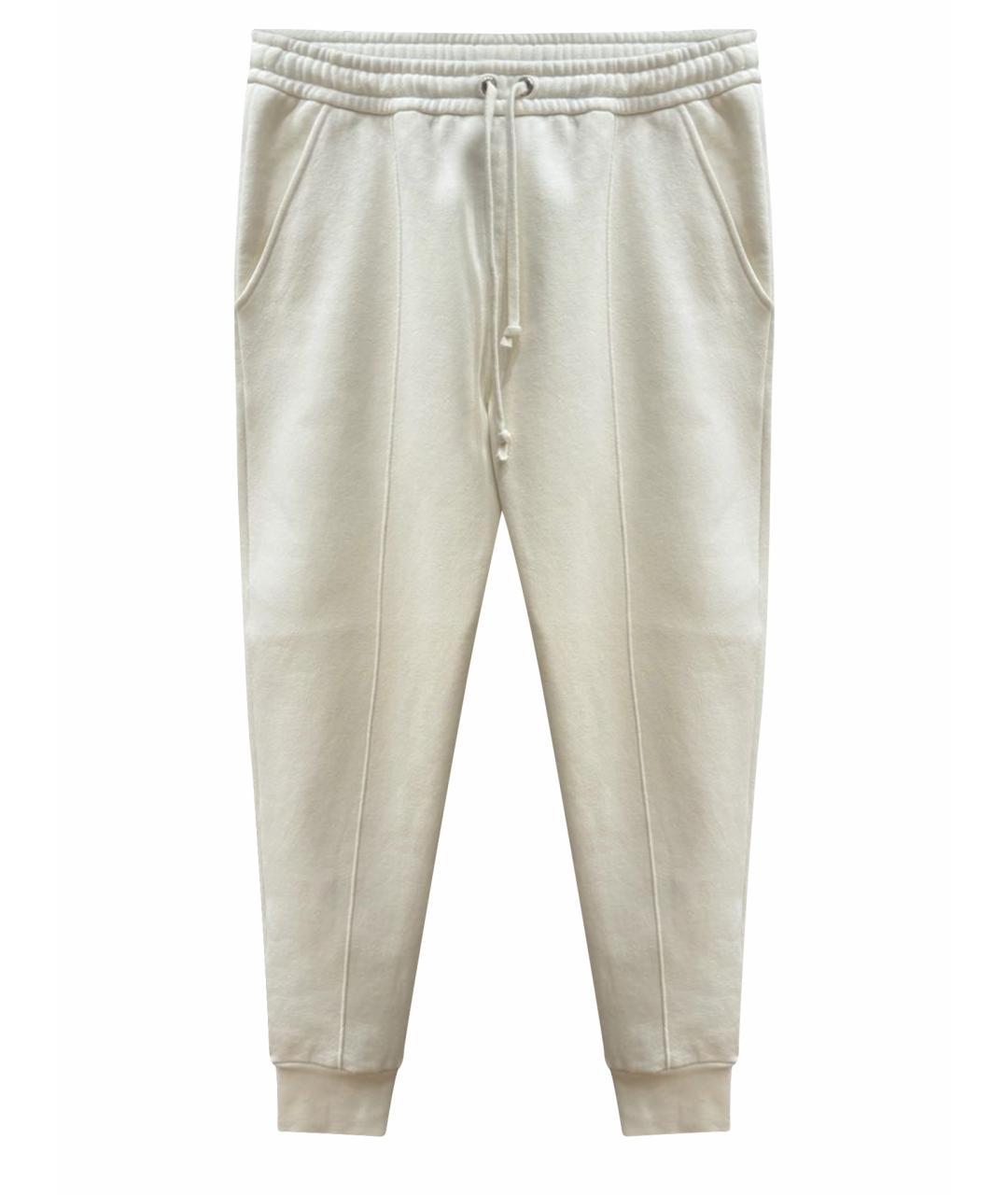 GUCCI Белые хлопковые спортивные брюки и шорты, фото 1