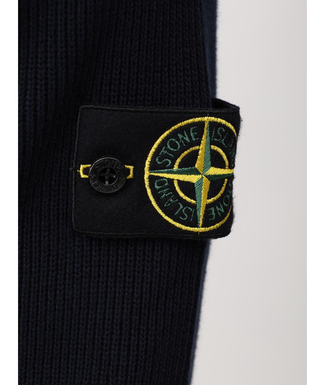 STONE ISLAND Синий хлопковый джемпер / свитер, фото 6