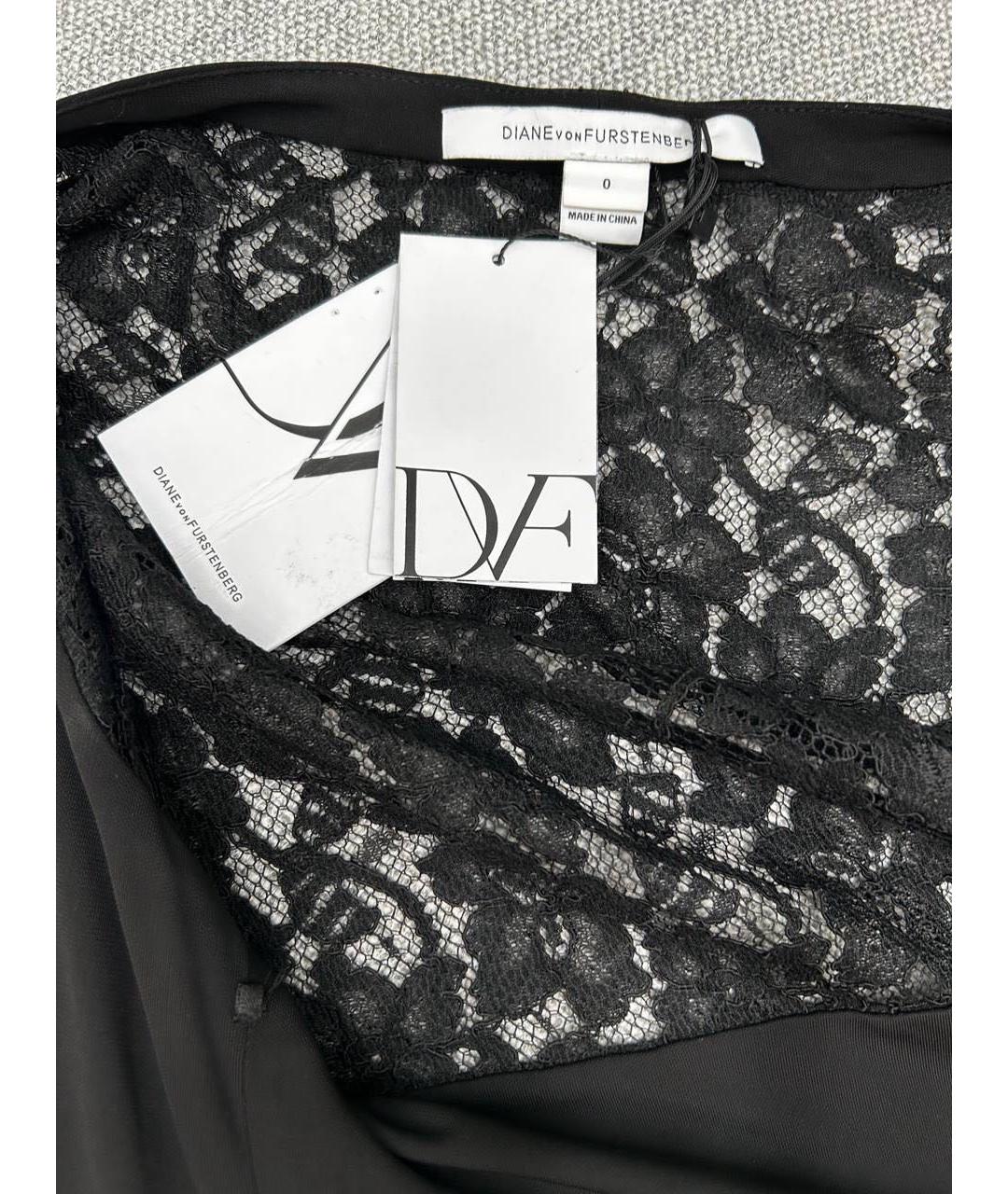DIANE VON FURSTENBERG Черное коктейльное платье, фото 4