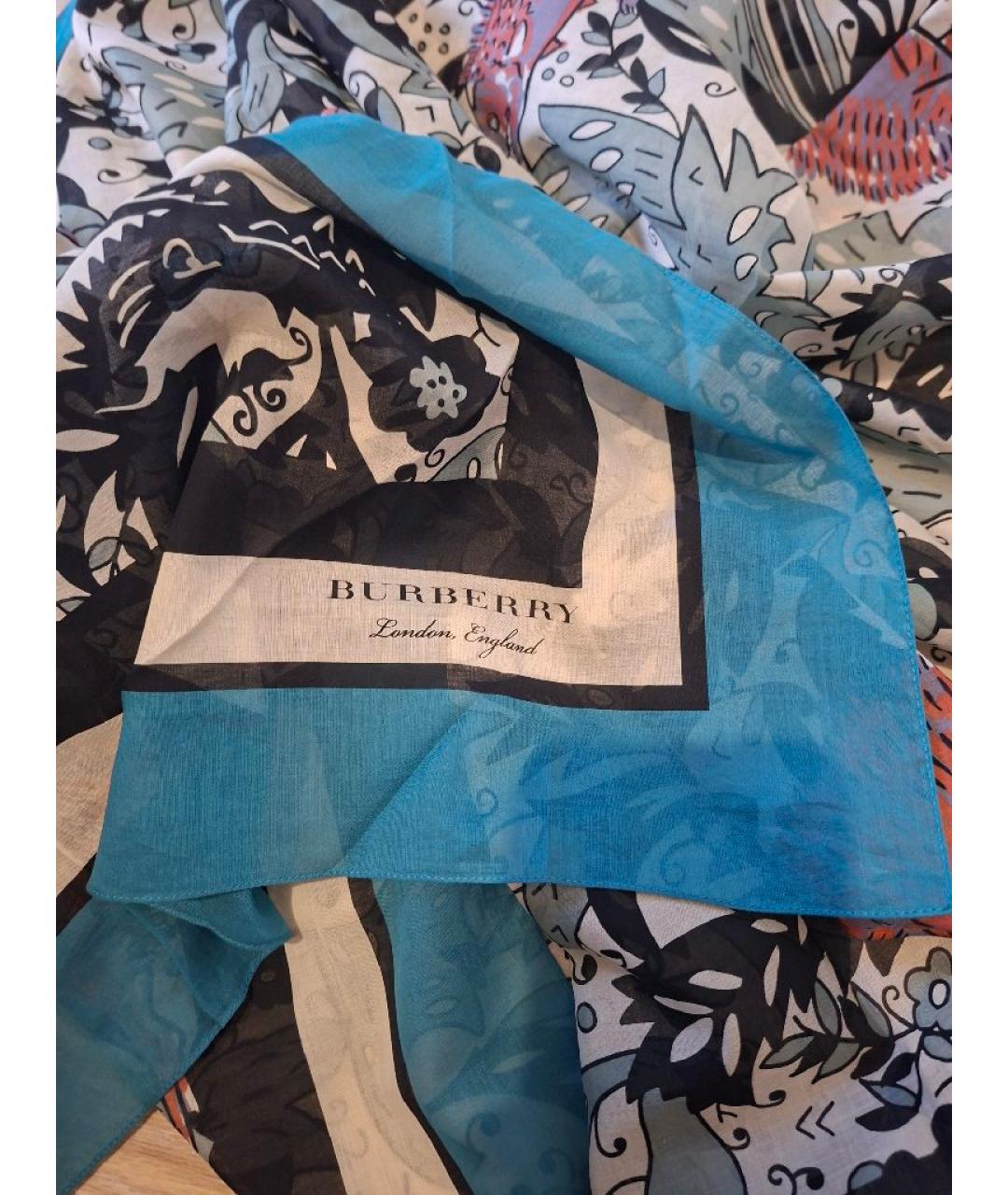 BURBERRY Мульти хлопковый платок, фото 3