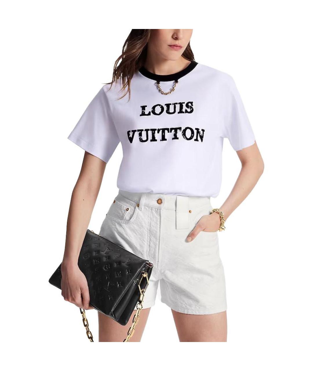 LOUIS VUITTON Белая футболка, фото 4