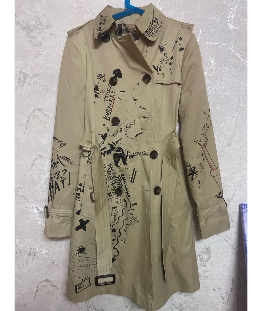 BURBERRY Бежевое хлопковое пальто, фото 9