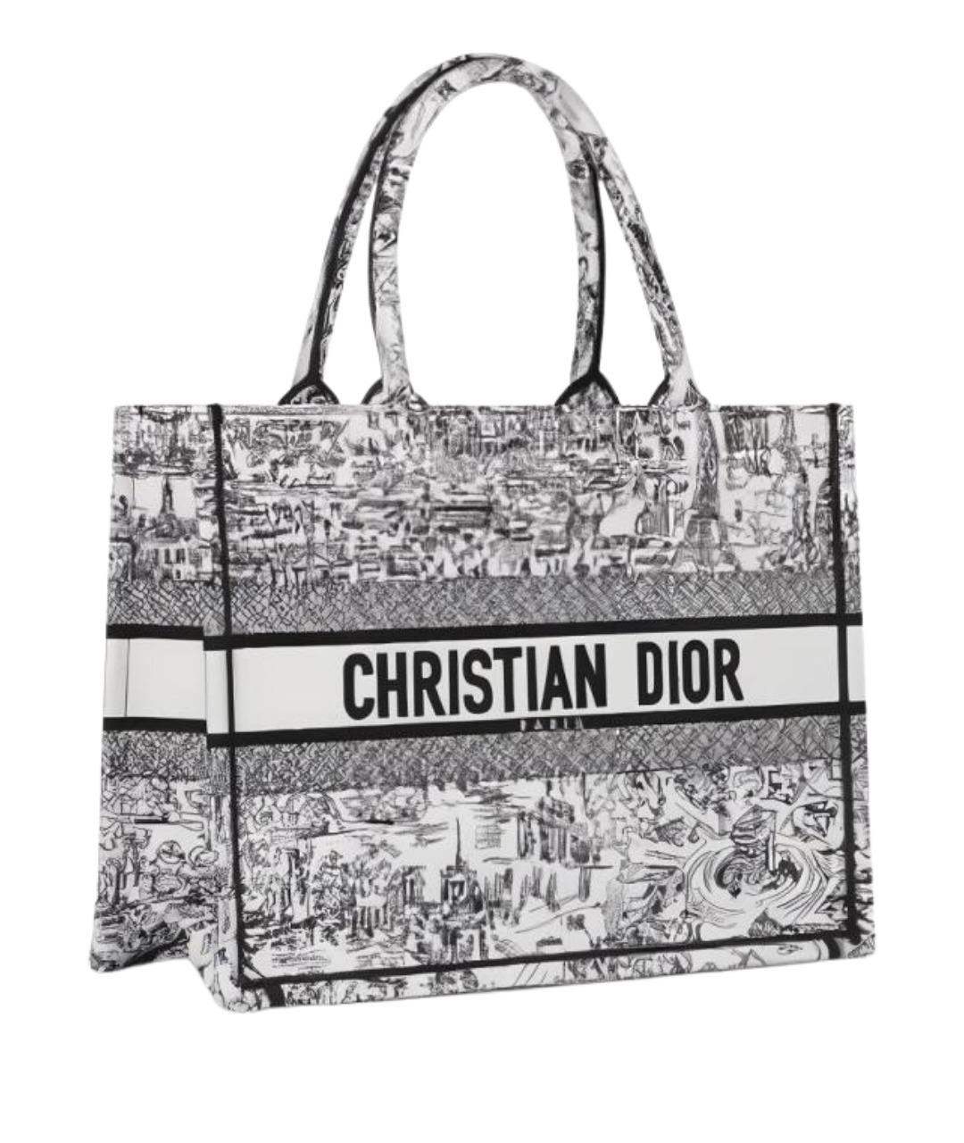 CHRISTIAN DIOR Черная тканевая сумка через плечо, фото 1