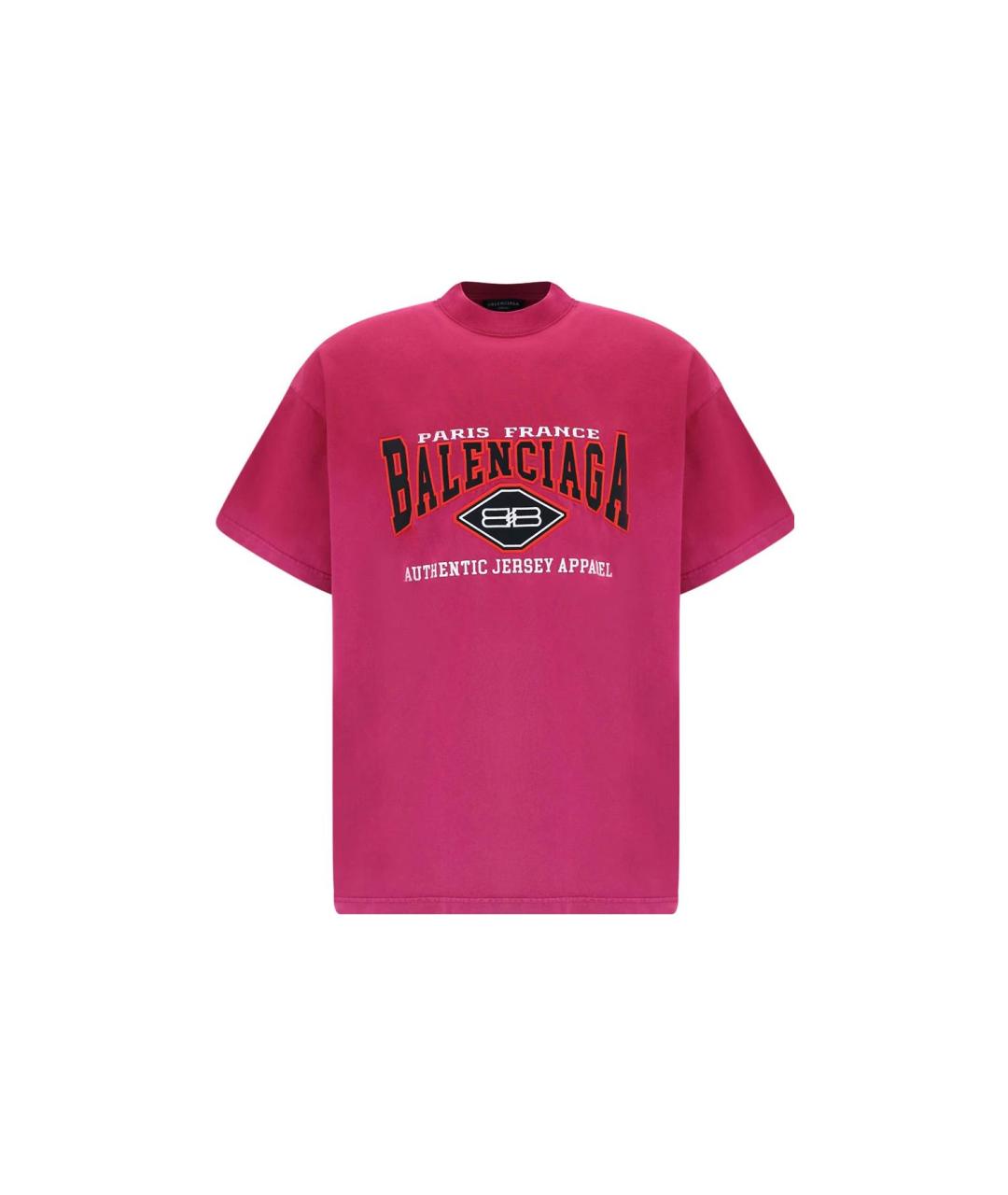 BALENCIAGA Розовая футболка, фото 3