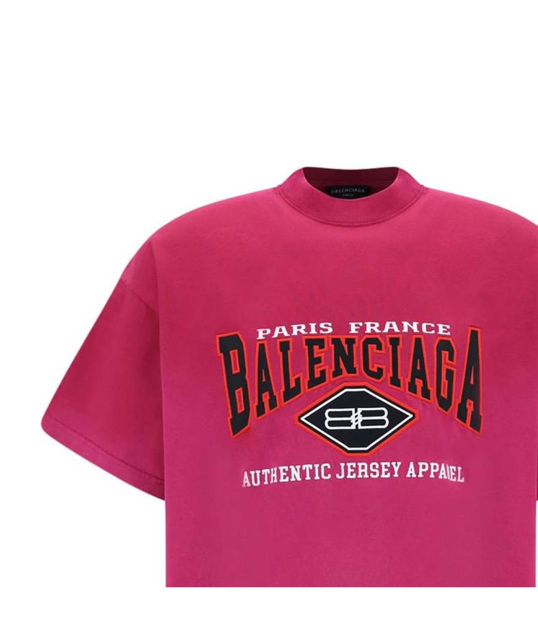 BALENCIAGA Розовая футболка, фото 5