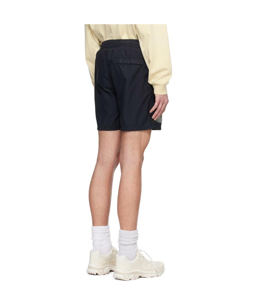 STONE ISLAND Черные шорты, фото 3