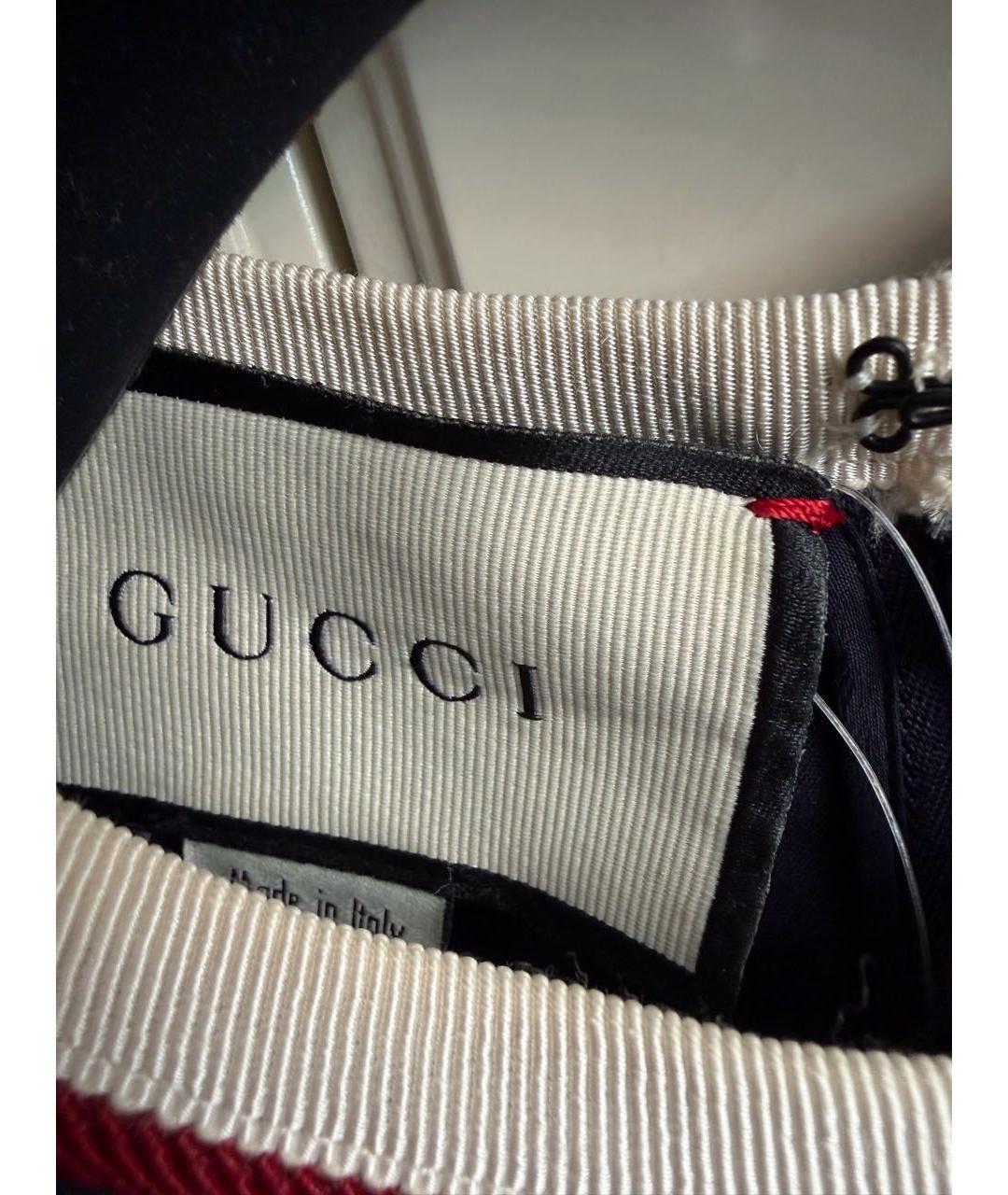 GUCCI Темно-синее вискозное повседневное платье, фото 3