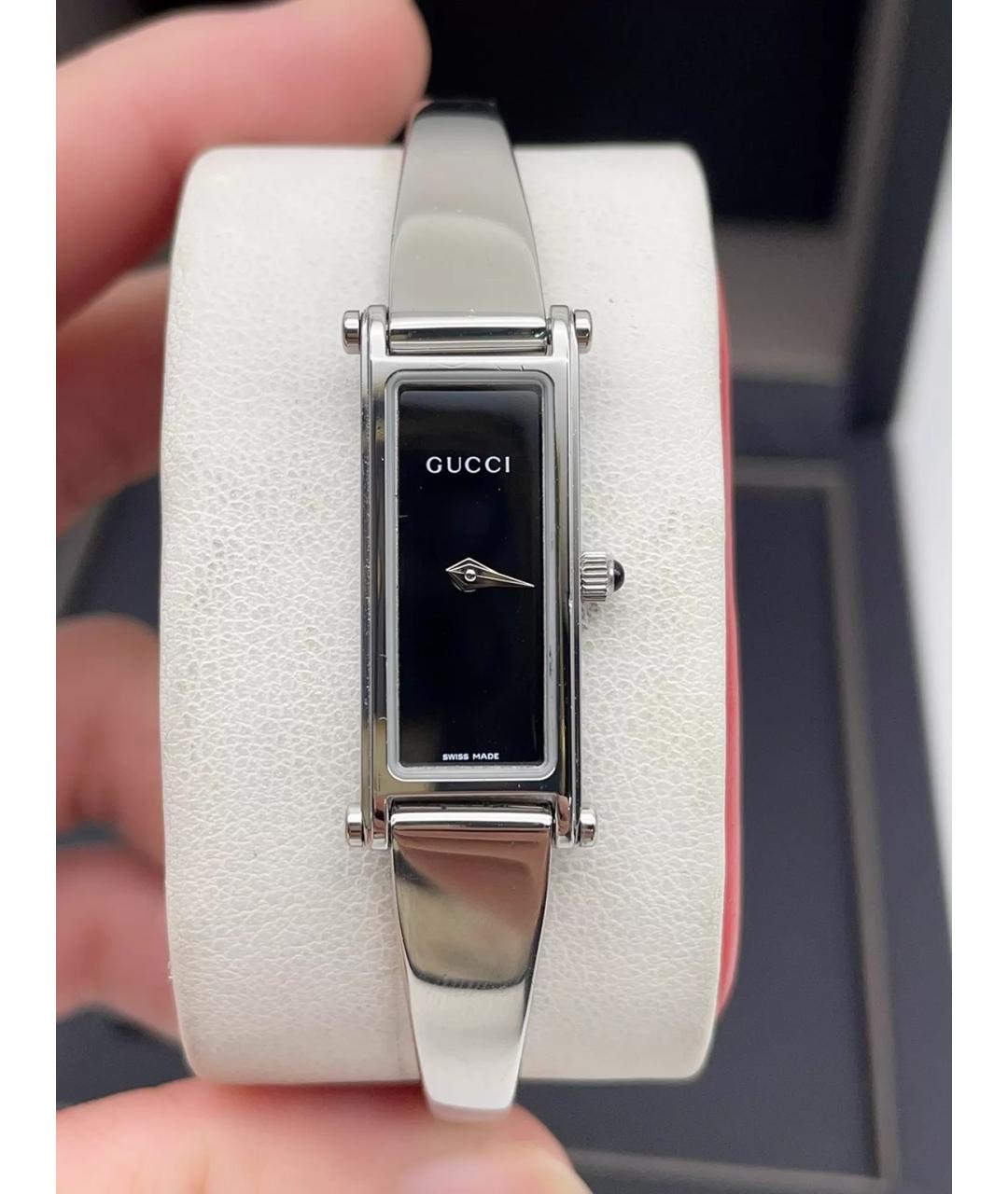 GUCCI Серебряные стальные часы, фото 6