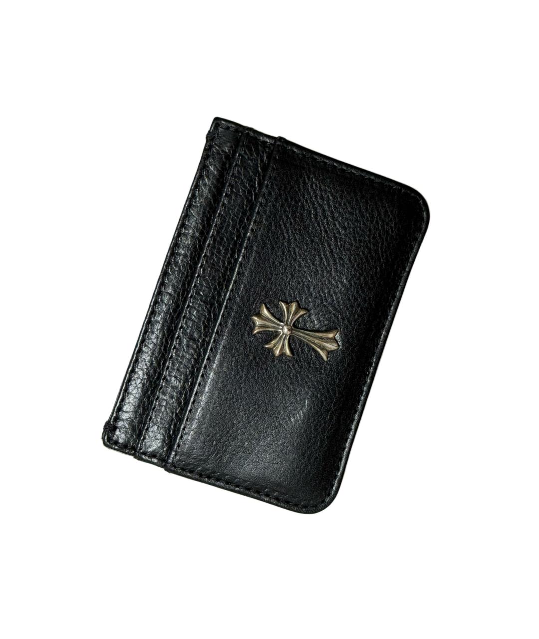 CHROME HEARTS Черный кожаный кардхолдер, фото 5