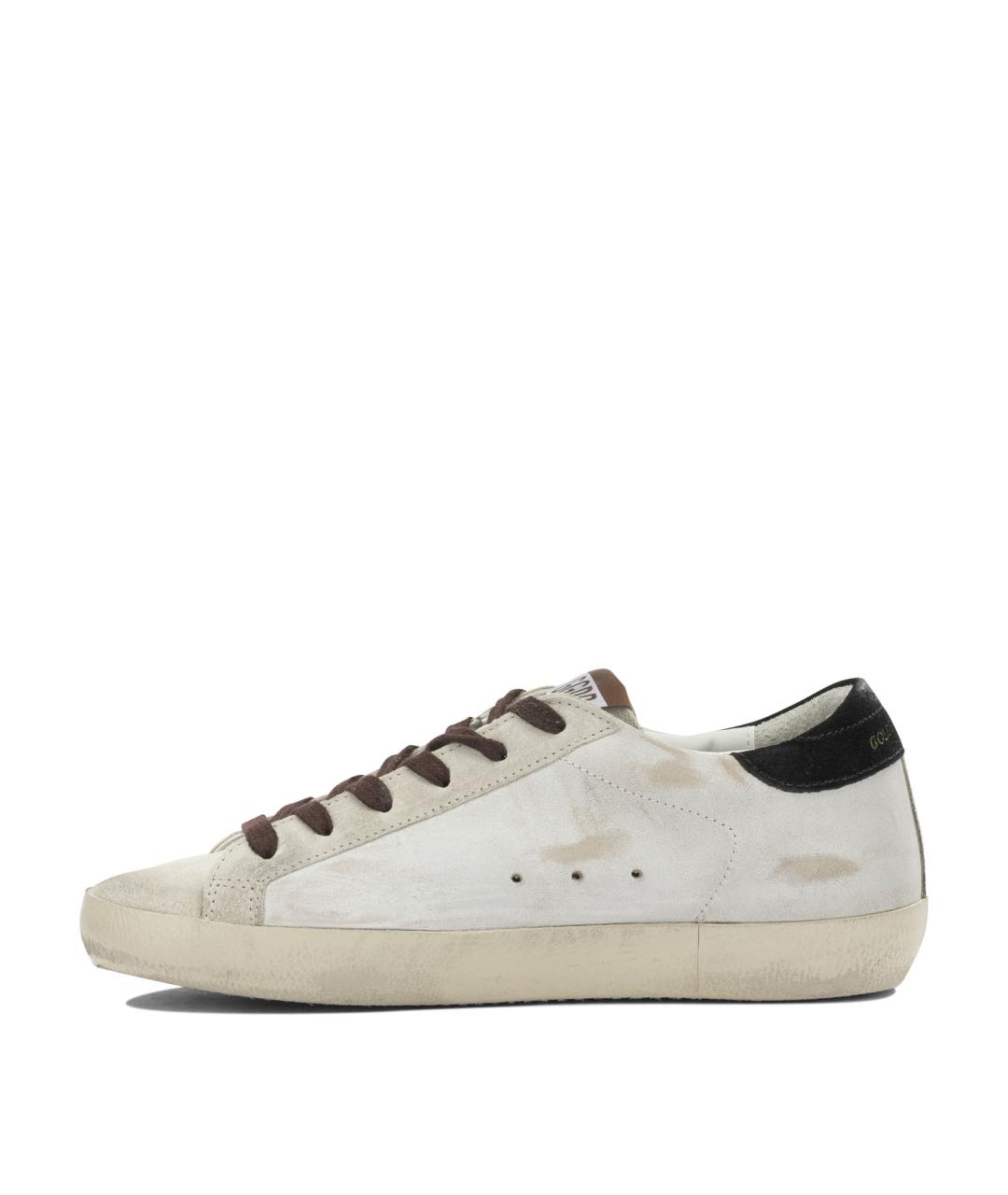 GOLDEN GOOSE Белые кожаные кеды, фото 3