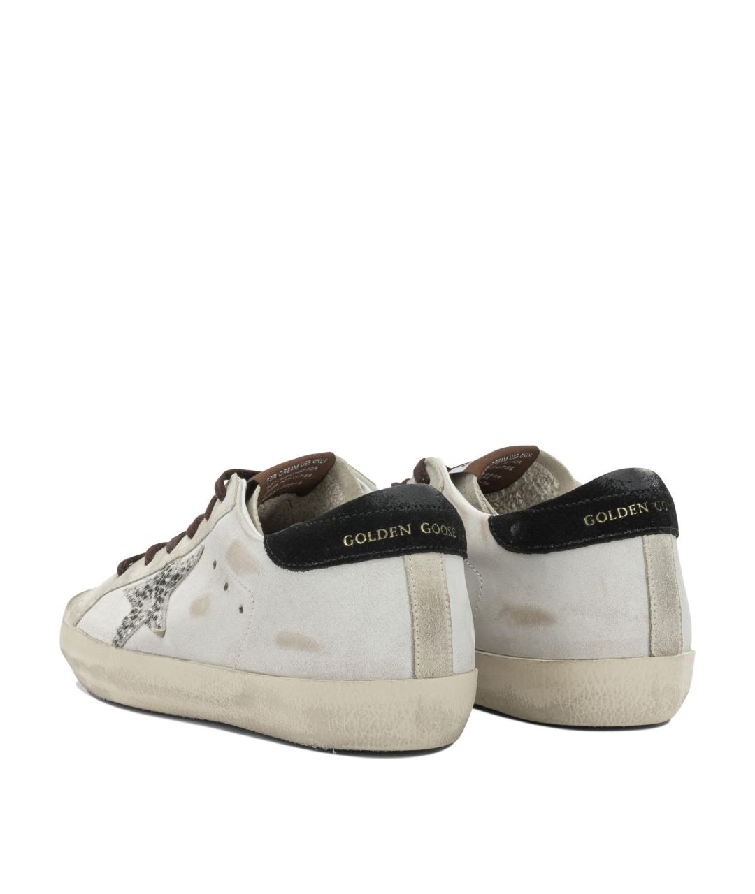 GOLDEN GOOSE Белые кожаные кеды, фото 4