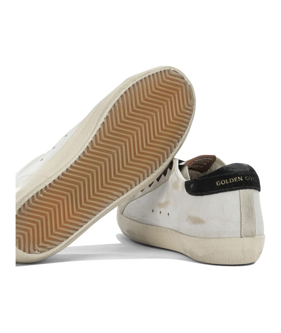 GOLDEN GOOSE Белые кожаные кеды, фото 5