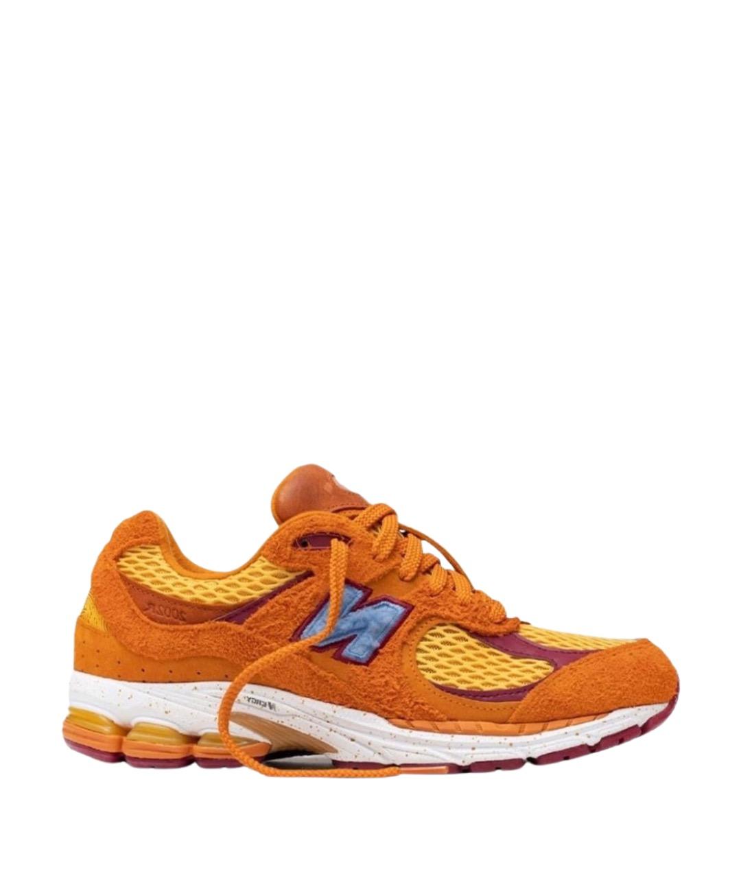 NEW BALANCE Оранжевые замшевые кроссовки, фото 1