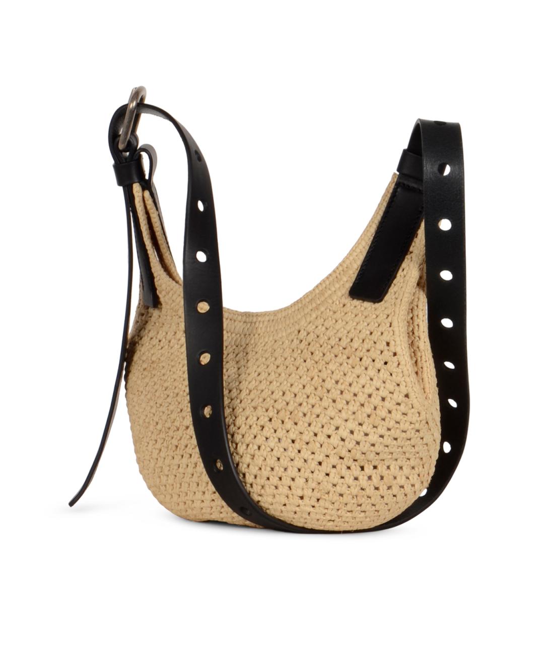 LOEWE Бежевая плетеная сумка через плечо, фото 2