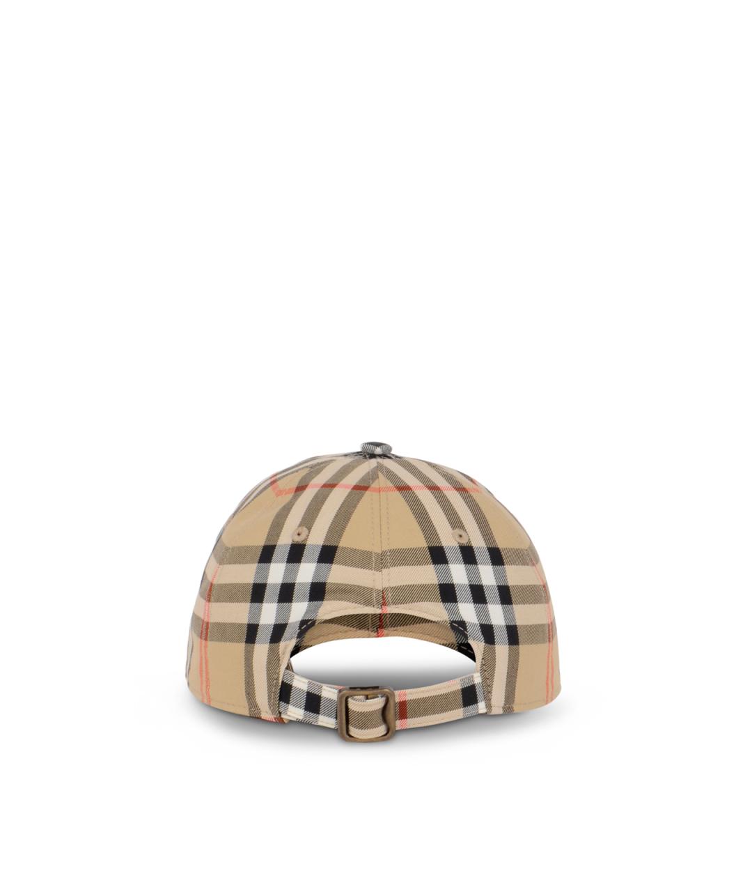 BURBERRY Бежевая хлопковая кепка, фото 3
