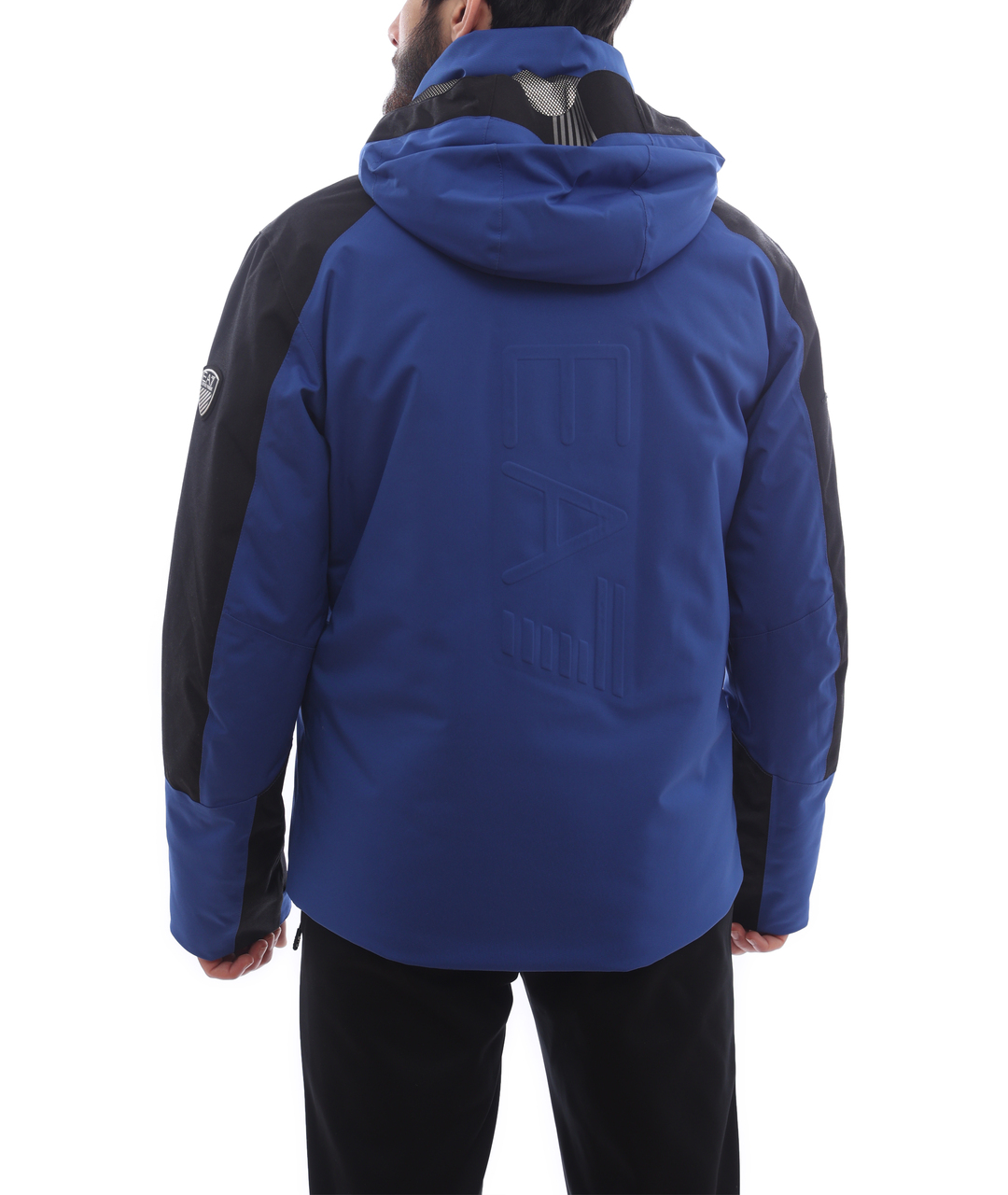 EMPORIO ARMANI Синяя полиамидовая куртка, фото 4