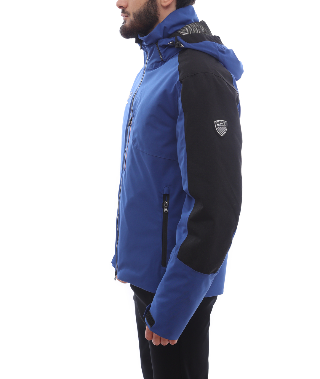 EMPORIO ARMANI Синяя полиамидовая куртка, фото 3