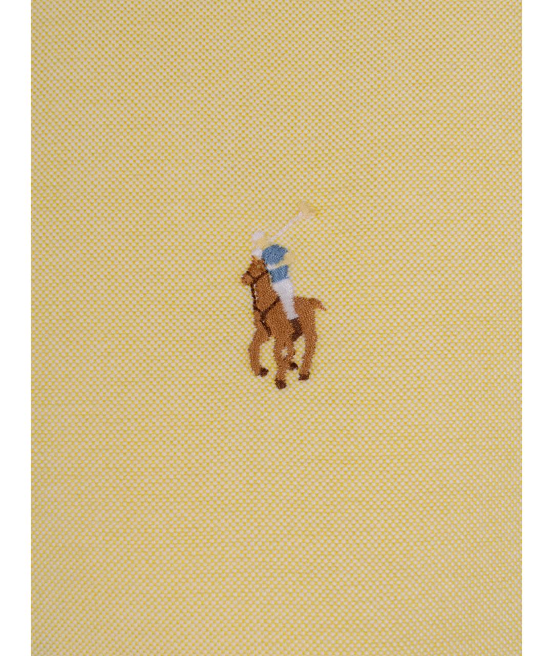 POLO RALPH LAUREN Желтая хлопковая рубашка, фото 3