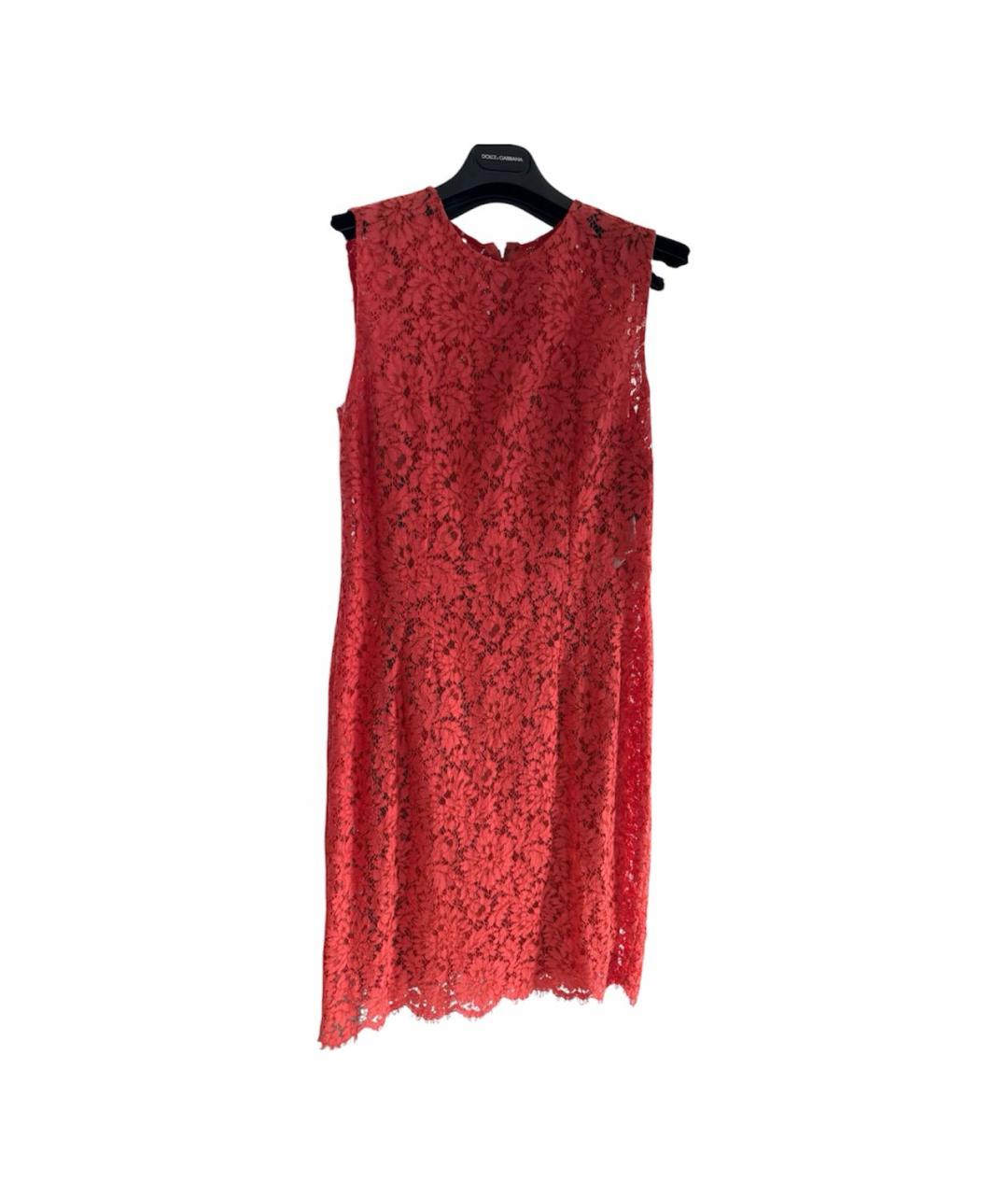 DOLCE&GABBANA Коралловое хлопковое платье, фото 7