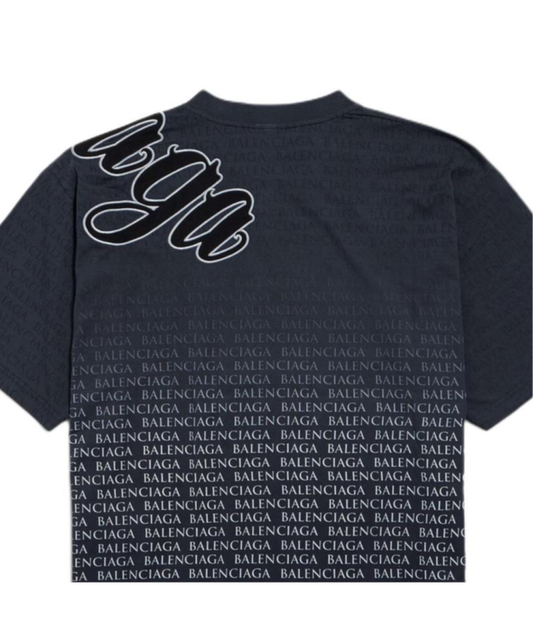 BALENCIAGA Черная футболка, фото 3