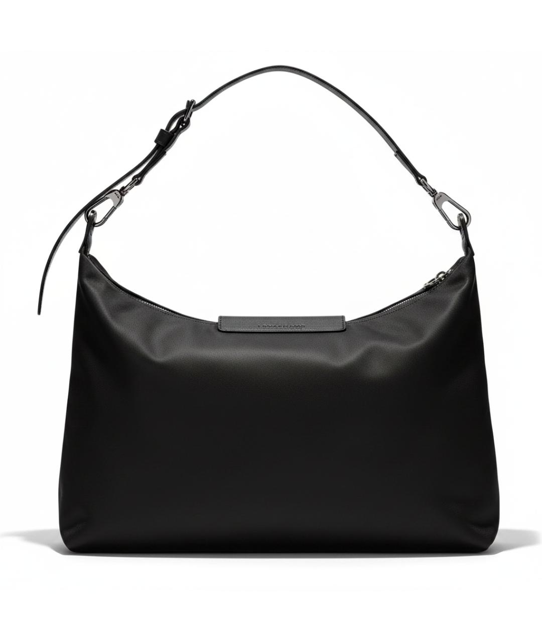 LONGCHAMP Черная кожаная сумка через плечо, фото 4