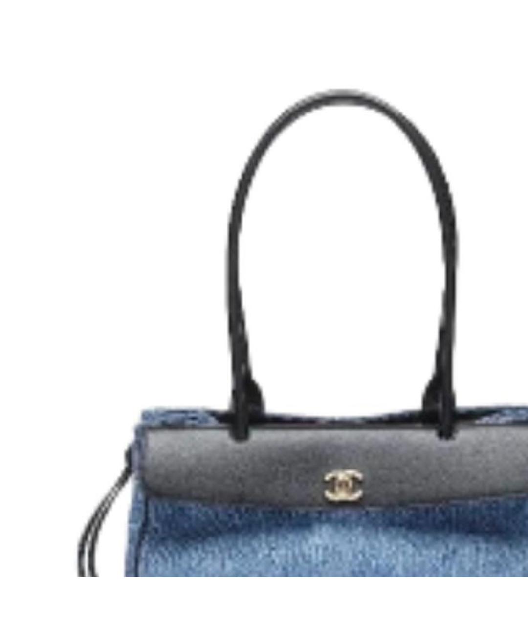CHANEL Синяя сумка через плечо, фото 3