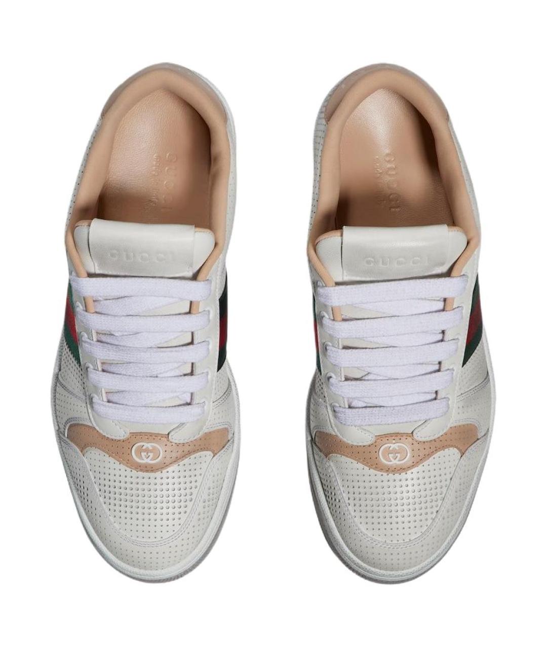 GUCCI Белые кроссовки, фото 4