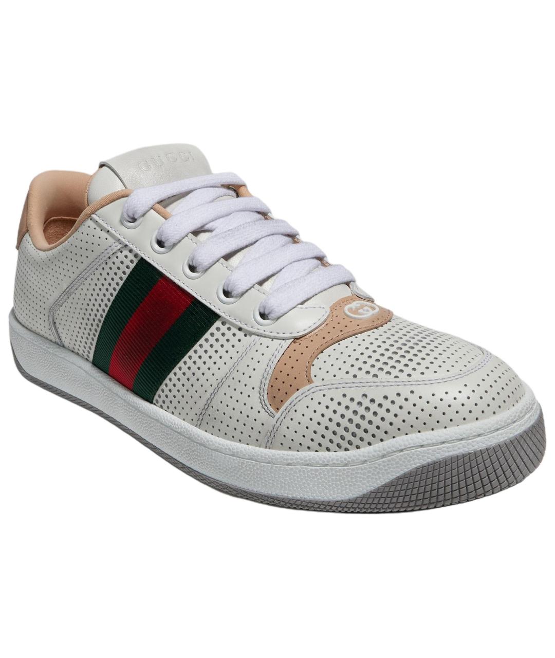 GUCCI Белые кроссовки, фото 3
