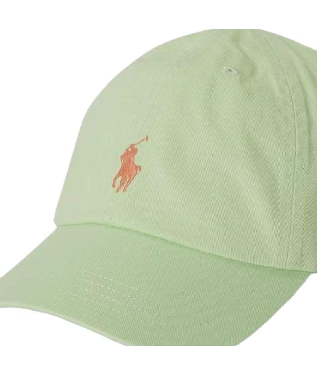 POLO RALPH LAUREN Зеленая хлопковая кепка, фото 2