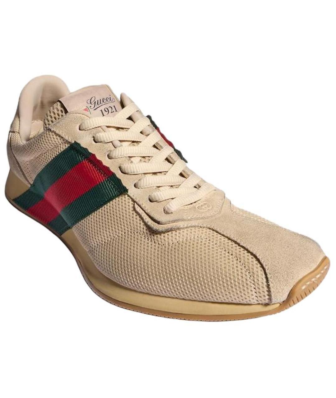 GUCCI Бежевые кроссовки, фото 3