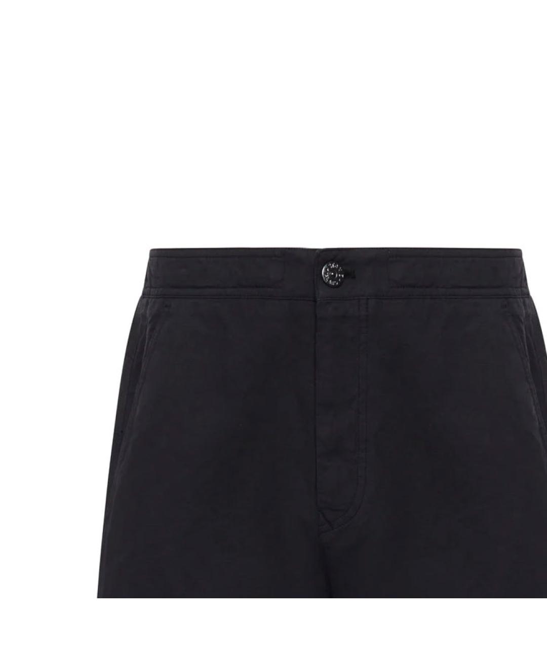 STONE ISLAND Черные шорты, фото 4