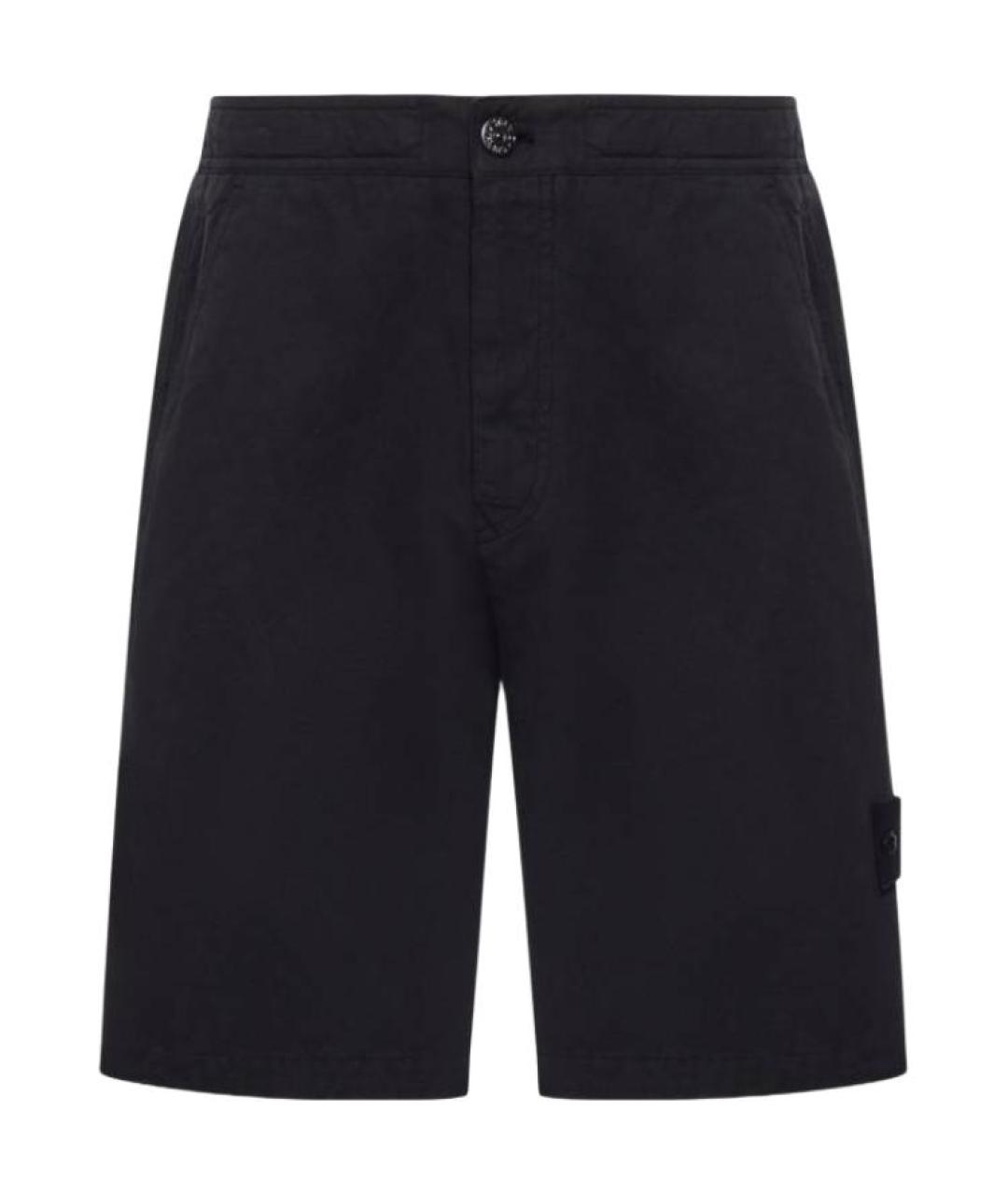 STONE ISLAND Черные шорты, фото 1