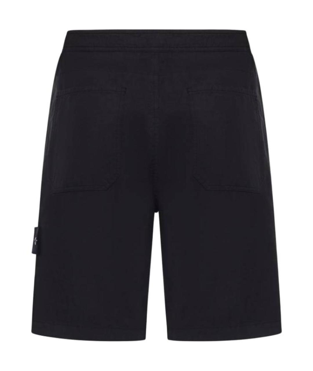 STONE ISLAND Черные шорты, фото 2