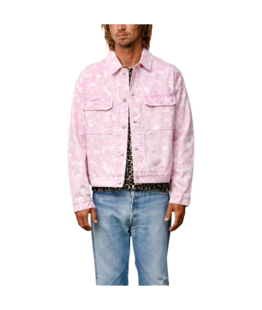 STUSSY Розовая деним куртка, фото 5