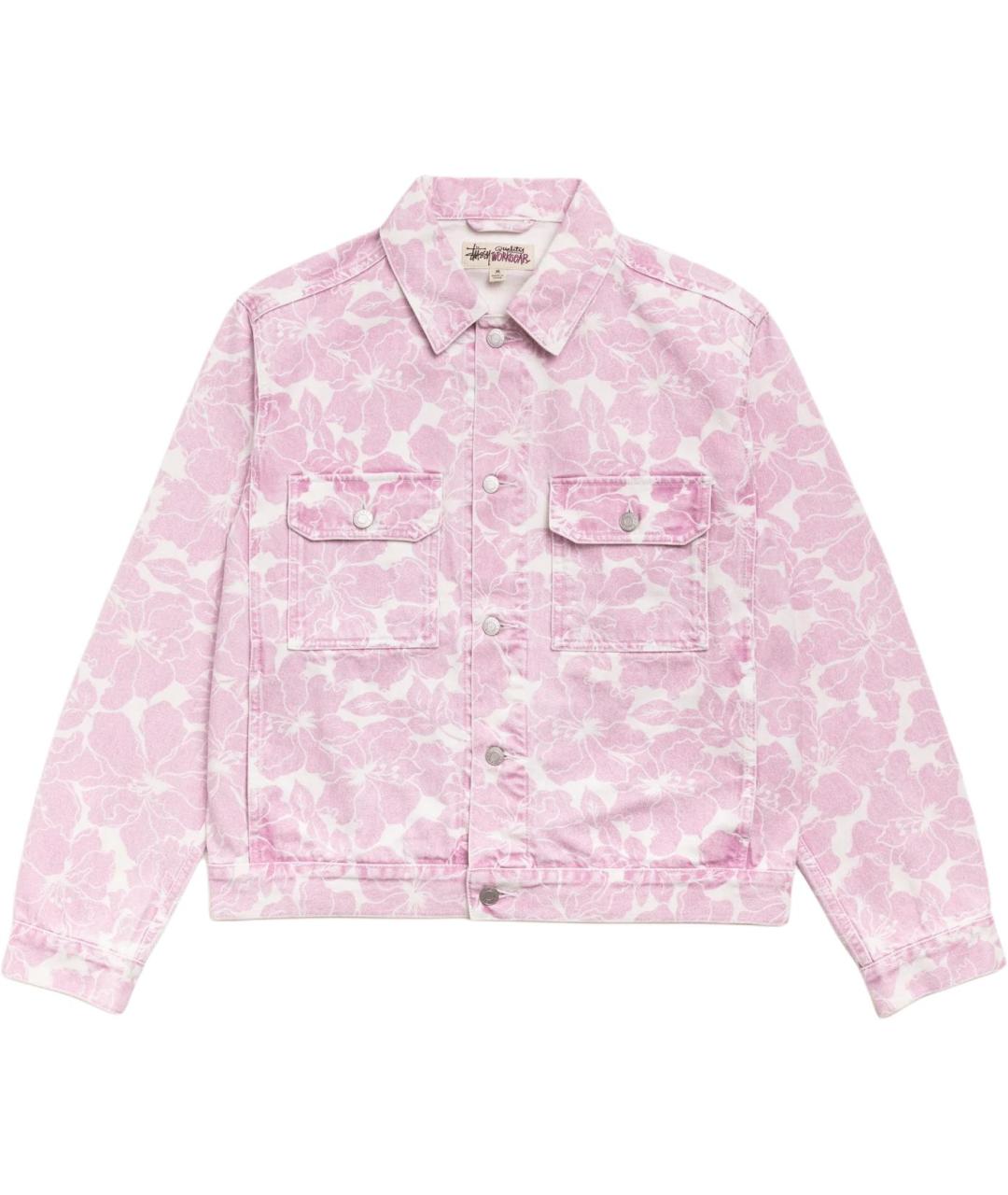 STUSSY Розовая деним куртка, фото 1
